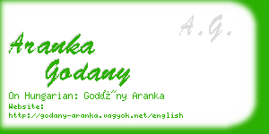 aranka godany business card